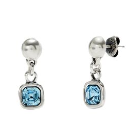 Серебряные серьги женские с кристаллом Сваровски UNOde50 Ser Expresiva