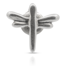 Серебряная моносерьга для пирсинга Стрекоза UnoDe50 Fly high