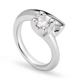 Серебряное кольцо женское с цирконием UNOde50 Divine, Размер (мм): 17,3-17,7