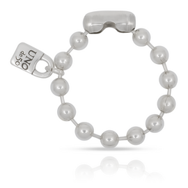 Серебряный браслет из сферических бусин Снежинка UNOde50 Snowflake, Размер (мм): 155