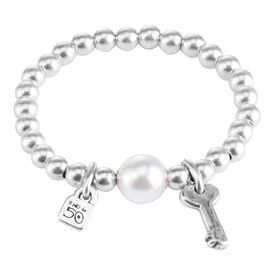 Серебряный браслет женский с жемчужиной UNOde50 Llavestruz, Размер (мм): 165