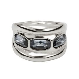 Серебряное кольцо с кристаллами Сваровски Голубая луна UNOde50 Bluemoon, Размер (мм): 17,3-17,7