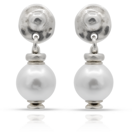 Серебряные серьги женские с жемчугом UNOde50 Texcoco