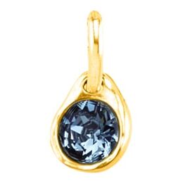 Золотая подвеска женская с кристаллами Сваровски UNOde50 Zapphire