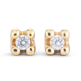 Золотые серьги женские с цирконием UNOde50 Cosmos