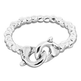 Серебряный крупный браслет карабин UNOde50, Размер (мм): 165