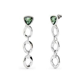 Серебряные серьги с кристаллами Сваровски UNOde50 Ser Camaleonica