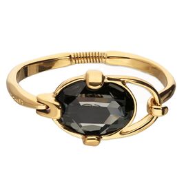 Золотой браслет с черным кристаллом UNOde50, Размер (мм): 165