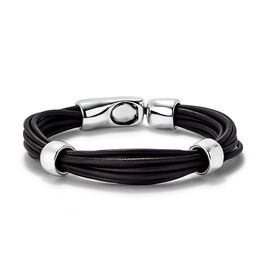 Кожаный браслет с серебром UNOde50 Ser Natural, Размер (мм): 180