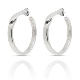 Серебряные серьги кольца Ciclon Essentials