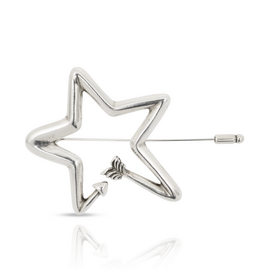 Серебряная брошь Ciclon Flella