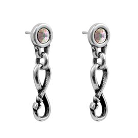 Серебряные серьги с Муранским стеклом Ciclon Sin Fin