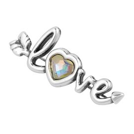 Серебряная брошь с муранским стеклом Ciclon Cuore