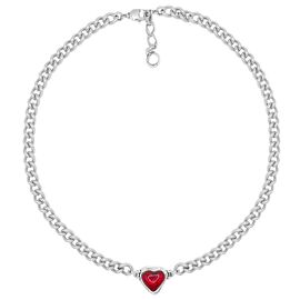 Серебряное колье с сердечком Ciclon Idilio