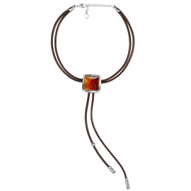 Серебряное колье женское с муранским стеклом Ciclon Korbatero