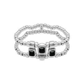 Серебряный браслет женский с муранским стеклом Ciclon Kubik 3