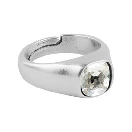 Серебряное кольцо женское с кристаллом Сваровски Ciclon Solitario, Размер (мм): 17,8-18,4