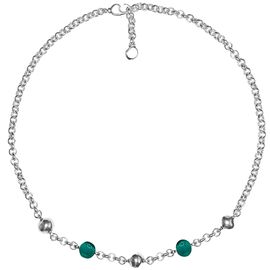 Серебряное колье с муранским стеклом Ciclon Biela