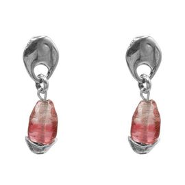 Серебряные серьги с муранским стеклом Ciclon Liquid