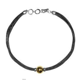 Кожаное колье женское с золотой подвеской Ciclon Juno