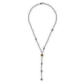 Серебряное колье женское с золотыми вставками Ciclon Kermes