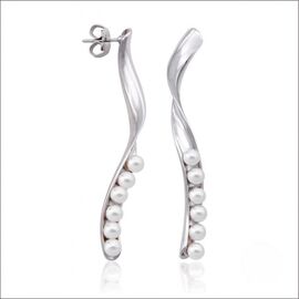 Серебряные серьги с органическим жемчугом Majorica Elia