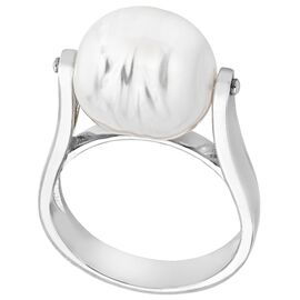 Серебряное кольцо женское с барочным жемчугом Majorica Baroque, Размер (мм): 16,85