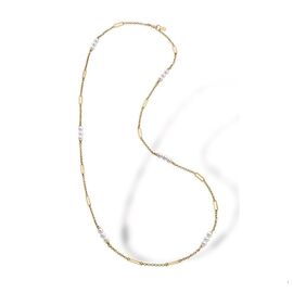 Золотое колье с жемчугом Majorica Modern Metals