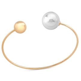Золотой браслет с круглым жемчугом Majorica Ataraxia
