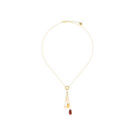 Золотое колье с органическим жемчугом Majorica Murano