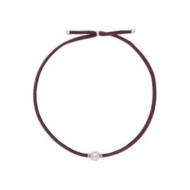 Чокер женский с органическим жемчугом фиолетовый Majorica Serena