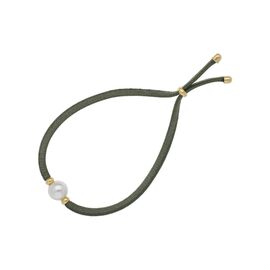 Браслет женский с органическим жемчугом оливковый  Majorica Sifnos