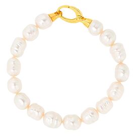 Золотой браслет женский с жемчугом Majorica Agora