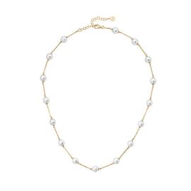 Золотое колье женское с жемчугом Majorica Ilusion