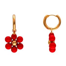 Золотые серьги женские с жемчугом Majorica Kate