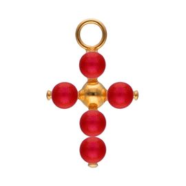 Золотая подвеска с жемчугом Majorica Cruces