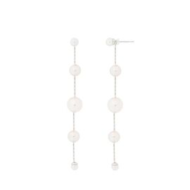 Серебряные серьги висячие с жемчугом Majorica Dangle