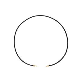 Кожаный колье женское с золотом Majorica Zindis