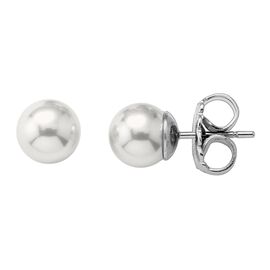 Серебряные серьги с органическим жемчугом Majorica Classic
