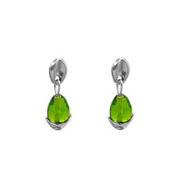 Серебряные серьги с муранским стеклом Ciclon Liquid