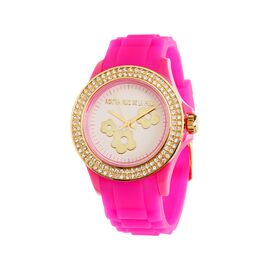 Часы женские наручные розовые с золотым ободком Agatha Ruiz De La Prada