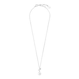 Серебряное колье с подвеской из жемчуга и фианитами Majorica Selene