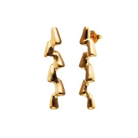 Золотые серьги женские UNOde50 Капли смолы