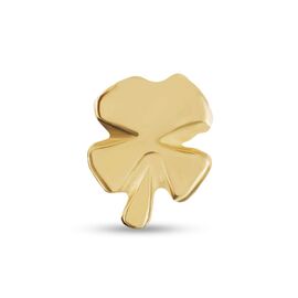 Золотая моносерьга для пирсинга На удачу UNOde50 Good luck