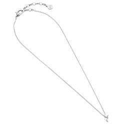 Серебряное колье с подвеской из органического жемчуга и фианитами Majorica Selene