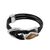 Кожаный браслет с серебром и муранским стеклом Ciclon Malaren, Размер (мм): 180