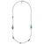 Серебряное колье с муранским стеклом Ciclon Liquid, Размер (мм): 800-900
