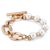 Золотой браслет с комбинированными звеньями UNOde50 Pearl & Match, Размер (мм): 155