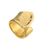 Золотое кольцо женское открытое Трещина UNOde50 The crevice, Размер (мм): 18,3-18,7