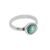 Серебряное кольцо женское с муранским стеклом Ciclon Divino, Размер (мм): 18,4